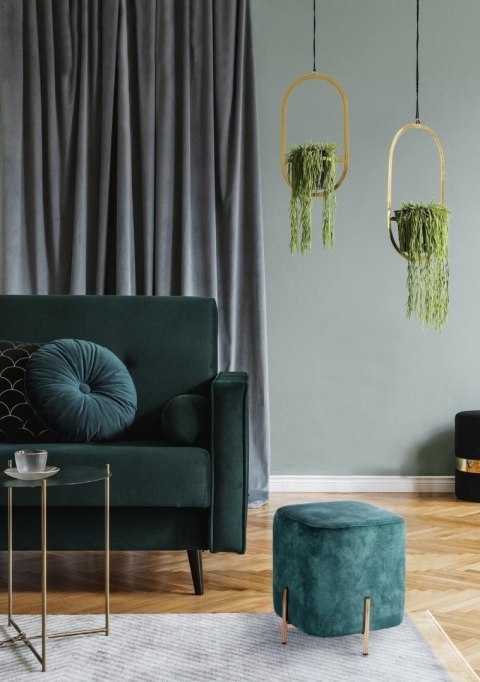 Pufa Izbit Velvet niebieska Pufa Izbit Velvet niebieska