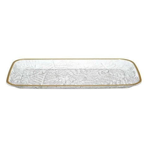 Taca Mirage 34cm złoty brzeg plastikowa Taca Mirage 34cm złoty brzeg plastikowa