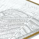 Taca Mirage 34cm złoty brzeg plastikowa Taca Mirage 34cm złoty brzeg plastikowa