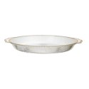 Taca Mirage 38,5cm owalna złoty brzeg plastikowa Taca Mirage 38,5cm owalna złoty brzeg plastikowa