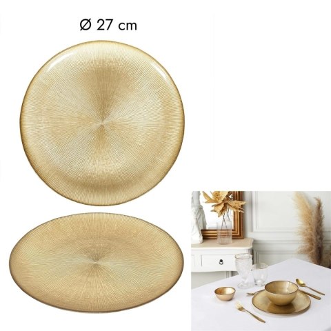 Talerz Dore 27cm złoty Talerz Dore 27cm złoty