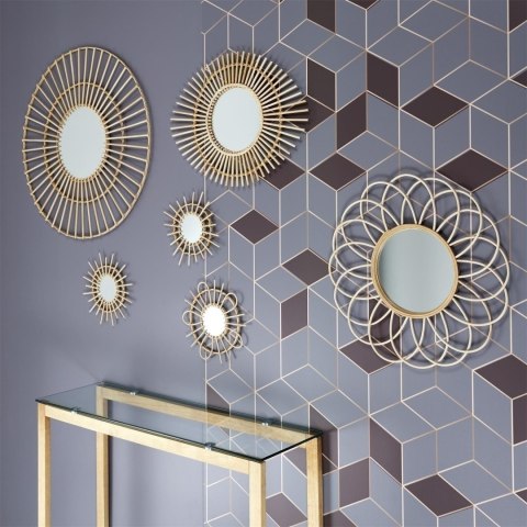 Zestaw 3 luster rattanowych Lipsi Zestaw 3 luster rattanowych Lipsi