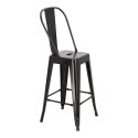 Hoker Paris Back 66cm czarny inspirowany Tolix Hoker Paris Back 66cm czarny inspirowany Tolix