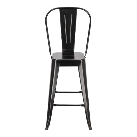 Hoker Paris Back 66cm czarny inspirowany Tolix Hoker Paris Back 66cm czarny inspirowany Tolix