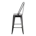 Hoker Paris Back 66cm czarny inspirowany Tolix Hoker Paris Back 66cm czarny inspirowany Tolix