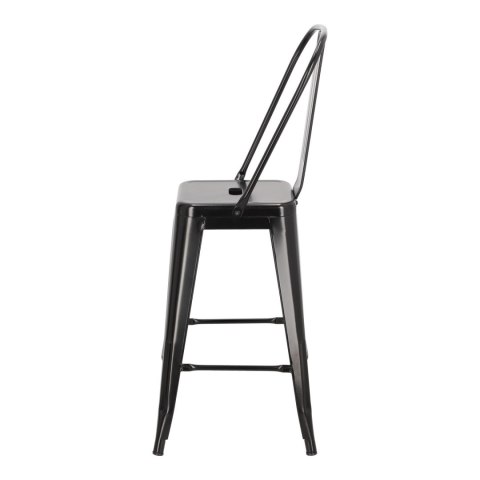 Hoker Paris Back 66cm czarny inspirowany Tolix Hoker Paris Back 66cm czarny inspirowany Tolix