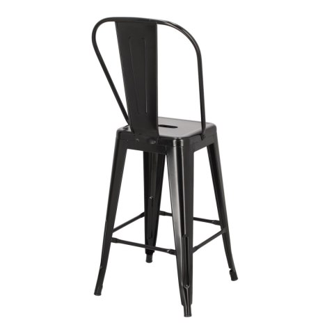 Hoker Paris Back 66cm czarny inspirowany Tolix Hoker Paris Back 66cm czarny inspirowany Tolix