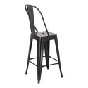 Hoker Paris Back 66cm czarny inspirowany Tolix Hoker Paris Back 66cm czarny inspirowany Tolix