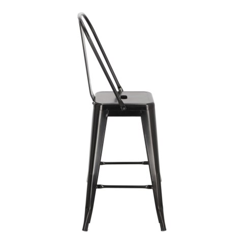 Hoker Paris Back 66cm czarny inspirowany Tolix Hoker Paris Back 66cm czarny inspirowany Tolix