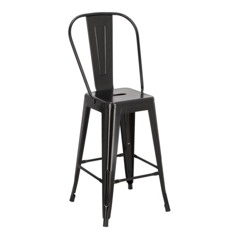 Hoker Paris Back 66cm czarny inspirowany Tolix Hoker Paris Back 66cm czarny inspirowany Tolix