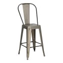 Hoker Paris Back 66cm metaliczny inspirowany Tolix Hoker Paris Back 66cm metaliczny inspirowany Tolix