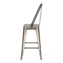 Hoker Paris Back 66cm metaliczny inspirowany Tolix Hoker Paris Back 66cm metaliczny inspirowany Tolix