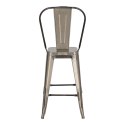 Hoker Paris Back 66cm metaliczny inspirowany Tolix Hoker Paris Back 66cm metaliczny inspirowany Tolix