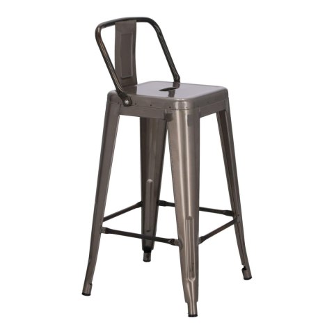 Hoker Paris Back short 66cm metaliczny insp. Tolix Hoker Paris Back short 66cm metaliczny insp. Tolix