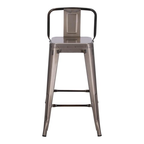 Hoker Paris Back short 66cm metaliczny insp. Tolix Hoker Paris Back short 66cm metaliczny insp. Tolix
