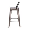 Hoker Paris Back short 66cm metaliczny insp. Tolix Hoker Paris Back short 66cm metaliczny insp. Tolix