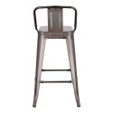 Hoker Paris Back short 66cm metaliczny insp. Tolix Hoker Paris Back short 66cm metaliczny insp. Tolix