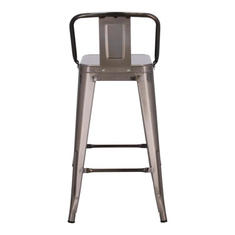 Hoker Paris Back short 66cm metaliczny insp. Tolix Hoker Paris Back short 66cm metaliczny insp. Tolix