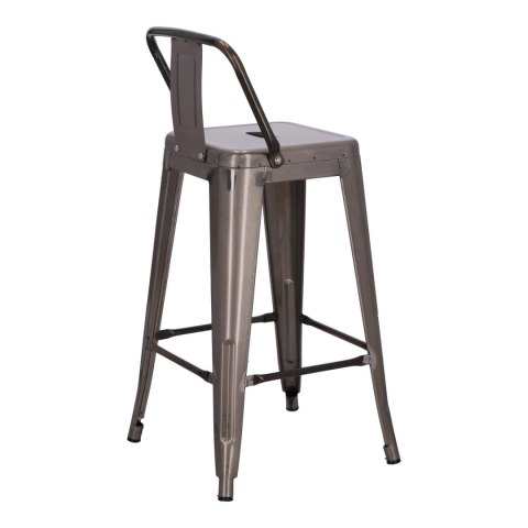 Hoker Paris Back short 66cm metaliczny insp. Tolix Hoker Paris Back short 66cm metaliczny insp. Tolix
