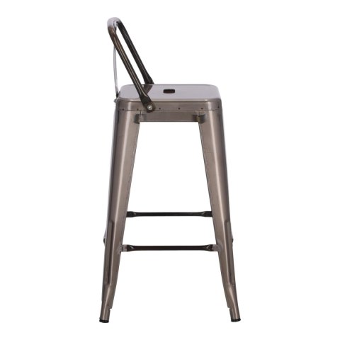 Hoker Paris Back short 66cm metaliczny insp. Tolix Hoker Paris Back short 66cm metaliczny insp. Tolix