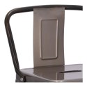 Hoker Paris Back short 66cm metaliczny insp. Tolix Hoker Paris Back short 66cm metaliczny insp. Tolix