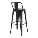 Hoker Paris Back short 75cm czarny insp. Tolix