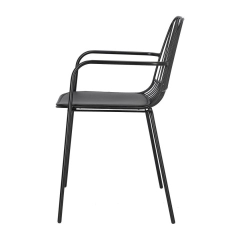 Krzesło Willy Arm Black z poduszką PU Krzesło Willy Arm Black z poduszką PU