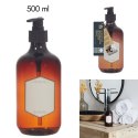 Pojemnik/ dozownik na mydło 500ml bursztynowy Pojemnik/ dozownik na mydło 500ml bursztynowy