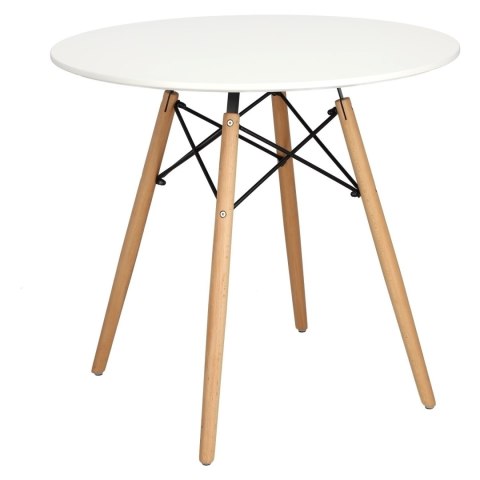 Stół DTW 80 cm, blat biały Stół DTW 80 cm, blat biały