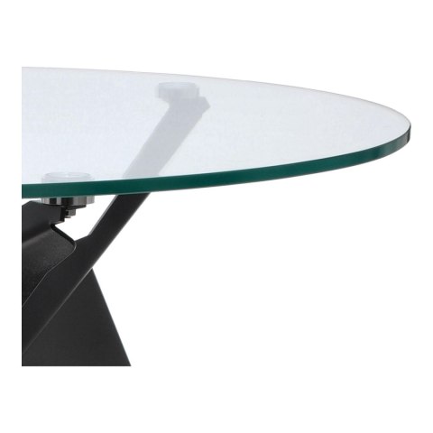 Stół Troy 90cm transparentny/ czarny Stół Troy 90cm transparentny/ czarny