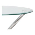 Stół Ufo 90cm transparentny/ chrom Stół Ufo 90cm transparentny/ chrom