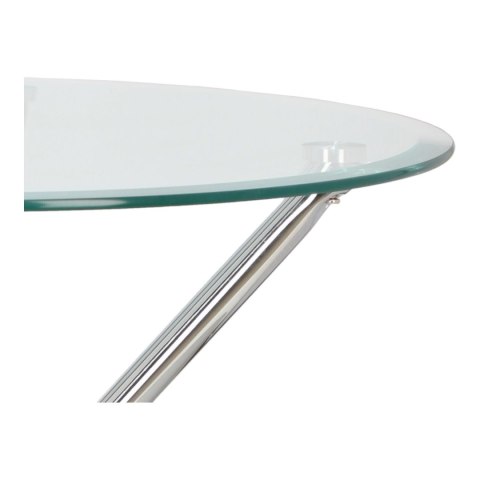 Stół Ufo 90cm transparentny/ chrom Stół Ufo 90cm transparentny/ chrom