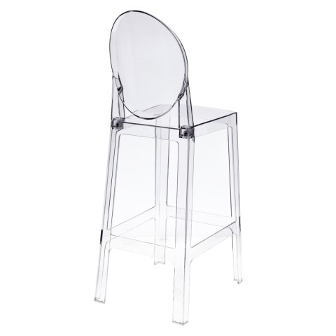 Stołek barowy Viki transparentny 75cm Stołek barowy Viki transparentny 75cm