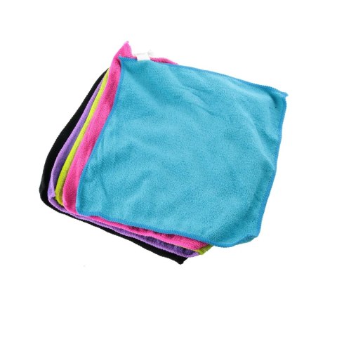 Zestaw 5 ścierek z mikrofibry 30x28cm kolorowe Zestaw 5 ścierek z mikrofibry 30x28cm kolorowe