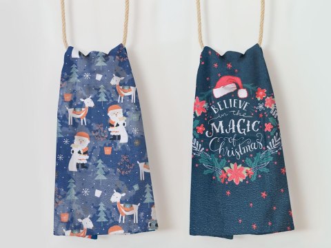 Komplet ścierek kuchennych MS HOME/2x38x60/CHRISTMAS/1 Komplet ścierek kuchennych MS HOME/2x38x60/CHRISTMAS/1