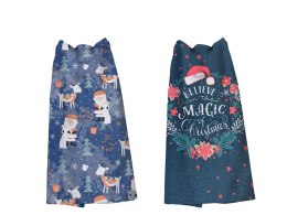 Komplet ścierek kuchennych MS HOME/2x38x60/CHRISTMAS/1  