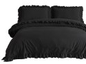 Pościel bawełniana BLACK/220X200(P) STONEWASHED Pościel bawełniana BLACK/220X200(P) STONEWASHED