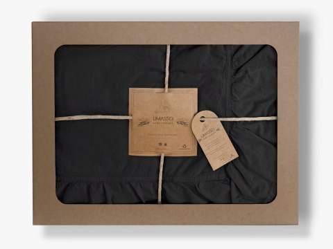 Pościel bawełniana BLACK/220X200(P) STONEWASHED Pościel bawełniana BLACK/220X200(P) STONEWASHED
