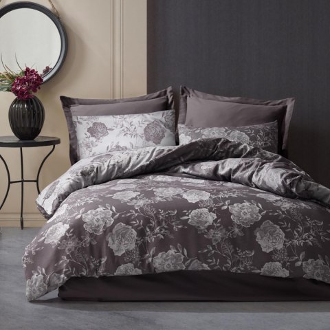 Pościel bawełniana FLORY ANTHRACITE/160x200 COTTONLOVE JACQUARD Pościel bawełniana FLORY ANTHRACITE/160x200 COTTONLOVE JACQUARD