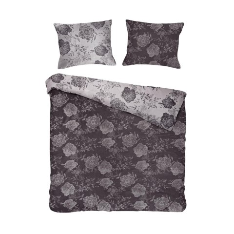 Pościel bawełniana FLORY ANTHRACITE/160x200 COTTONLOVE JACQUARD Pościel bawełniana FLORY ANTHRACITE/160x200 COTTONLOVE JACQUARD