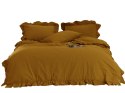 Pościel bawełniana MUSTARD/160x200(P) STONEWASHED Pościel bawełniana MUSTARD/160x200(P) STONEWASHED