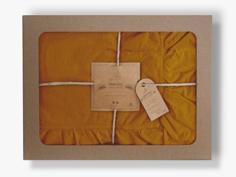 Pościel bawełniana MUSTARD/220X200(P) STONEWASHED Pościel bawełniana MUSTARD/220X200(P) STONEWASHED
