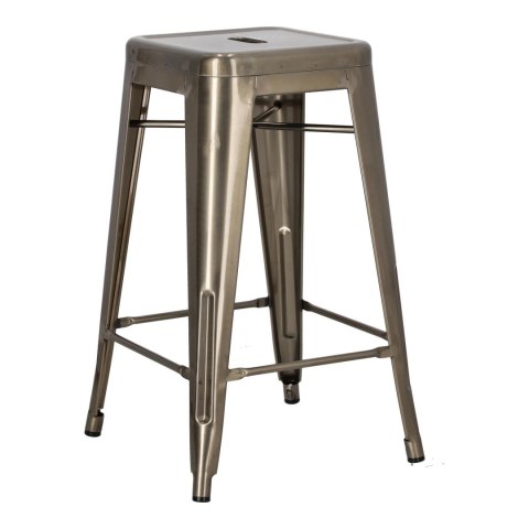 Hoker Paris 66cm metaliczny inspirowany Tolix Hoker Paris 66cm metaliczny inspirowany Tolix