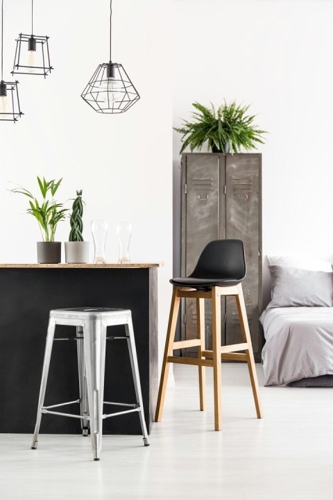 Hoker Paris 66cm metaliczny inspirowany Tolix Hoker Paris 66cm metaliczny inspirowany Tolix