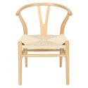 Krzesło Wicker Naturalne Naturalne inspi rowane Wishbone