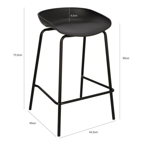 Stołek barowy Grego czarny 65 cm Stołek barowy Grego czarny 65 cm