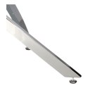 Stolik kawowy Amber 90cm transparentny/ chrom Stolik kawowy Amber 90cm transparentny/ chrom