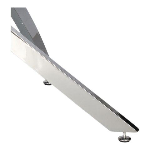 Stolik kawowy Amber 90cm transparentny/ chrom Stolik kawowy Amber 90cm transparentny/ chrom