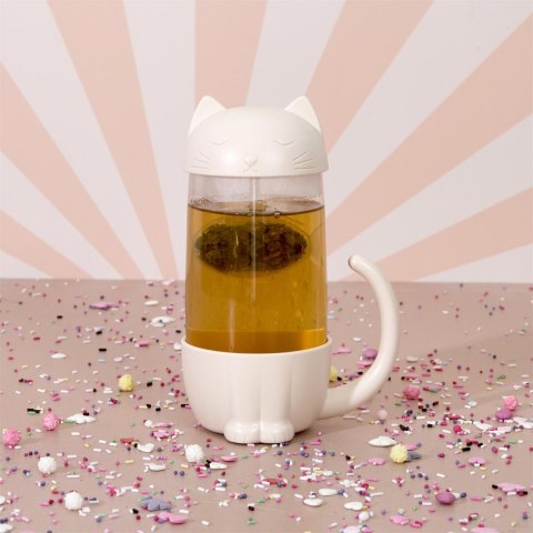 Kubek Kawaii z zaparzaczem Kotek z rybką 300ml Kubek Kawaii z zaparzaczem Kotek z rybką 300ml