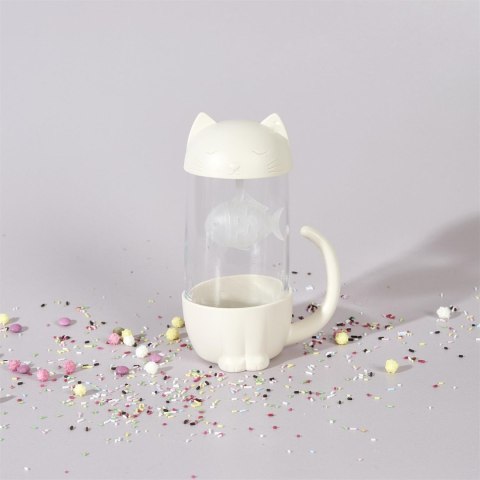 Kubek Kawaii z zaparzaczem Kotek z rybką 300ml Kubek Kawaii z zaparzaczem Kotek z rybką 300ml